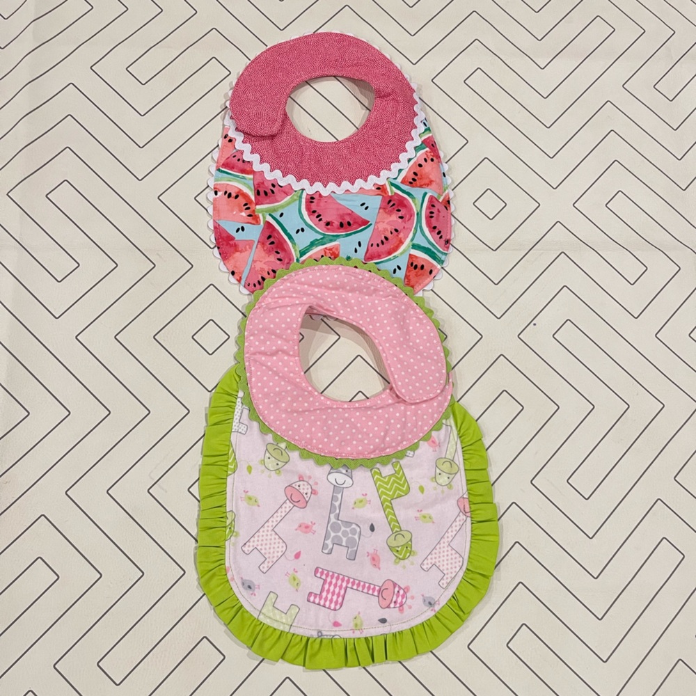 Bundle of Handmade Baby Bibs